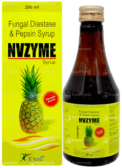 Nvzyme Pineapple Flavour Syrup 200ml