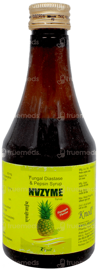 Nvzyme Pineapple Flavour Syrup 200ml