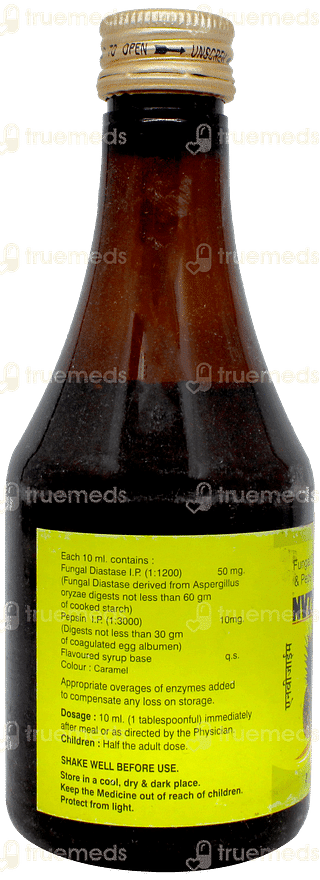 Nvzyme Pineapple Flavour Syrup 200ml
