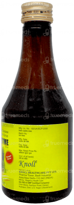 Nvzyme Pineapple Flavour Syrup 200ml