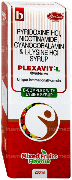 Plexavit L Mixed Fruits Flavour Syrup 200ml