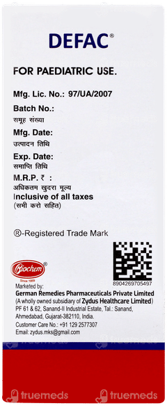 Defac Suspension 30ml Defac Suspension 30ml