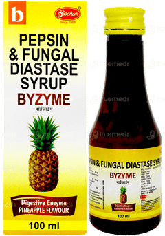 Byzyme Pineapple Flavour  Syrup 100ml