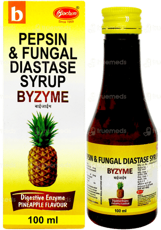 Byzyme Pineapple Flavour  Syrup 100ml