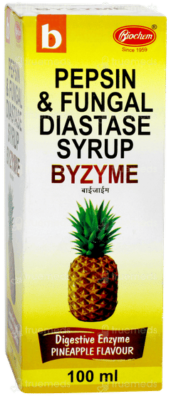 Byzyme Pineapple Flavour  Syrup 100ml