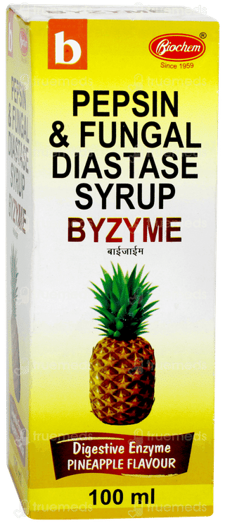 Byzyme Pineapple Flavour  Syrup 100ml