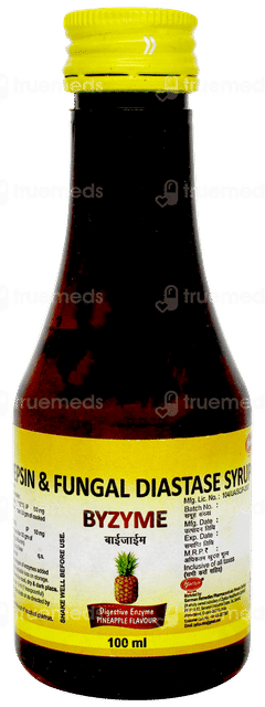 Byzyme Pineapple Flavour  Syrup 100ml