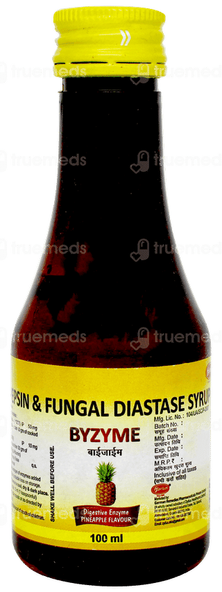 Byzyme Pineapple Flavour  Syrup 100ml