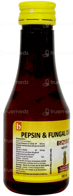 Byzyme Pineapple Flavour  Syrup 100ml