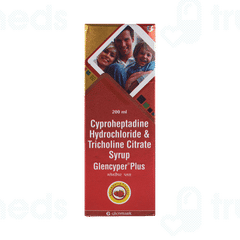 Glencyper Plus 2/275 MG Strawberry Syrup 200 ML