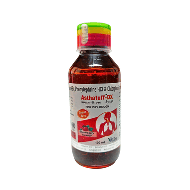 Asthatuff Dx Strawberry Sugar Free Syrup 100 Ml
