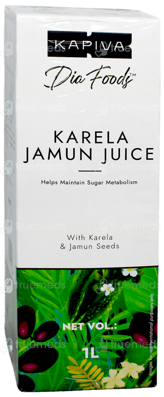 Kapiva Dia Foods Karela Jamun Juice 1 L