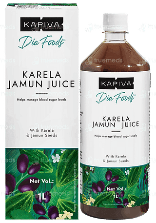 Kapiva Dia Foods Karela Jamun Juice 1 L