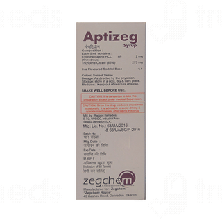 Aptizeg Orange Flavour Sugar Free Syrup 200ml