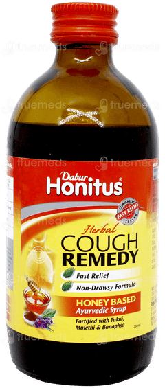 Dabur Honitus Herbal Cough Remedy Syrup 200ml