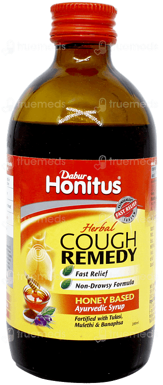 Dabur Honitus Herbal Cough Remedy Syrup 200ml