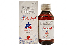 Butadryl Strawberry Flavour Sugar Free Syrup 100ml