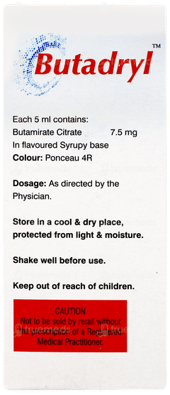 Butadryl Strawberry Flavour Sugar Free Syrup 100ml Butadryl Strawberry Flavour Sugar Free Syrup 100ml