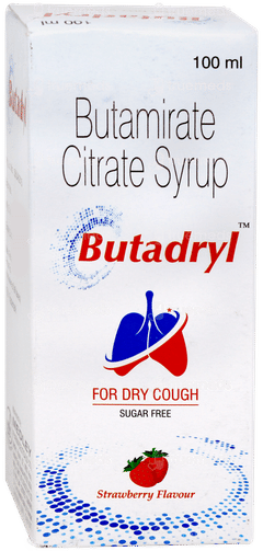 Butadryl Strawberry Flavour Sugar Free Syrup 100ml Butadryl Strawberry Flavour Sugar Free Syrup 100ml