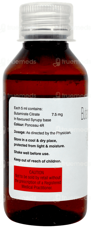 Butadryl Strawberry Flavour Sugar Free Syrup 100ml