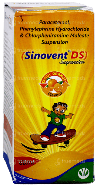 Sinovent Ds Tangy Orange Flavour Suspension 60Ml