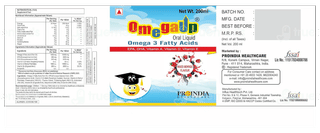 Omegaup Mixed Berries Flavour Liquid 200Ml