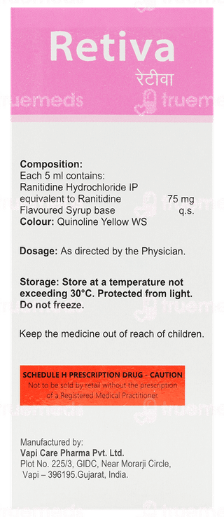 Retiva 75 MG Syrup 100 ML