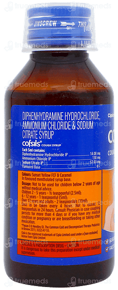 Cofsils Sugar Free Cough Syrup 100ml
