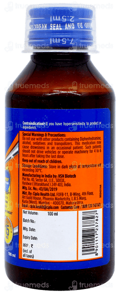 Cofsils Sugar Free Cough Syrup 100ml