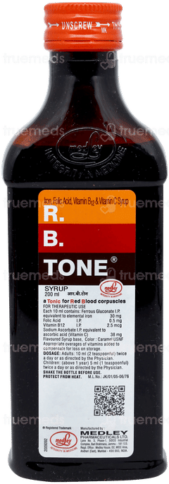 R B Tone Syrup 200ml
