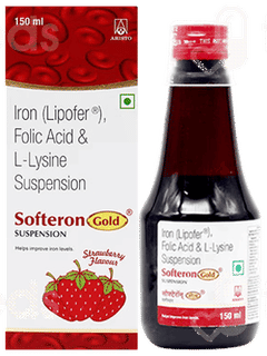 Softeron Gold Strawberry Flavour Suspension 150Ml