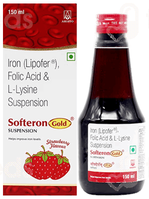 Softeron Gold Strawberry Flavour Suspension 150Ml