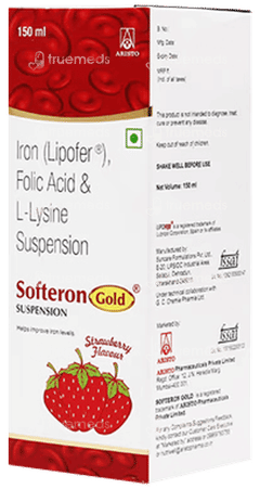 Softeron Gold Strawberry Flavour Suspension 150Ml