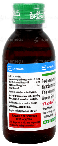 Tixylix Cherry Flavour Syrup 60ml