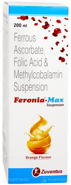 Feronia Max Orange Flavour Suspension 200ml Feronia Max Orange Flavour Suspension 200ml