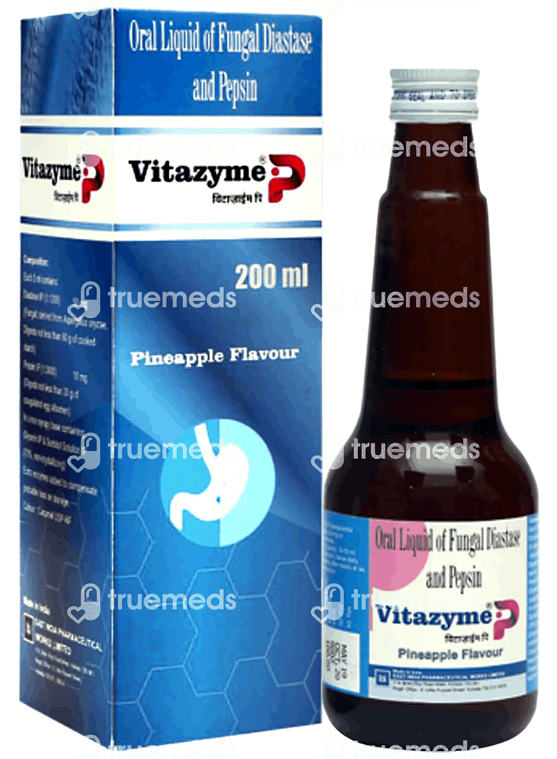 Vitazyme P Syrup 200 Ml - Uses, Side Effects, Dosage, Price | Truemeds