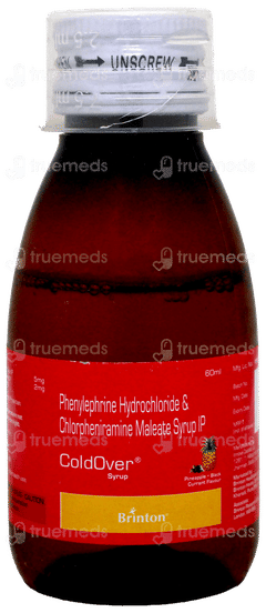 Coldover Pineapple And Black Currant Syrup 60Ml Coldover Pineapple And Black Currant Syrup 60Ml