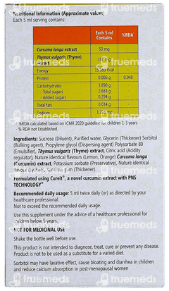 Curkey Citrus Flavour Syrup 60ml