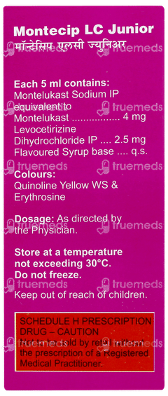 Montecip Lc Junior Syrup 60ml Montecip Lc Junior Syrup 60ml