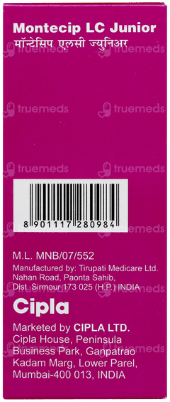 Montecip Lc Junior Syrup 60ml Montecip Lc Junior Syrup 60ml