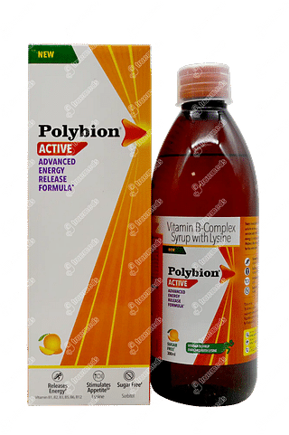 Polybion Active Advanced Energy Vitamin B Sugar Free Syrup 300 ML