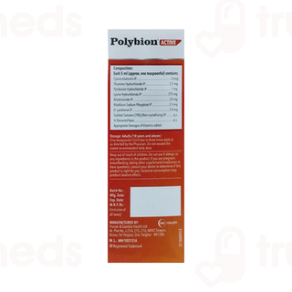Polybion Active Sugar Free Syrup 300ml