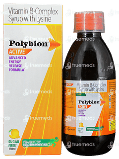 Polybion Active Advanced Energy Vitamin B Sugar Free Syrup 150 ML