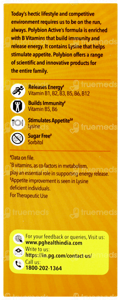 Polybion Active Sugar Free Syrup 150ml