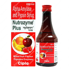 NUTROZYME PLUS MIXED FRUIT FLAVOUR SYRUP 200ML