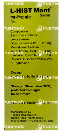 L Hist Mont Syrup 60ml