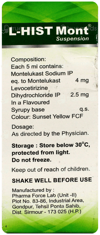 L Hist Mont Syrup 60Ml