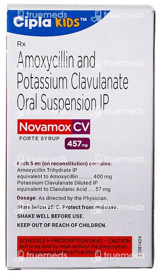 Novamox Cv Forte 400/57 MG Syrup 60 ML