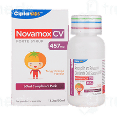 Novamox Cv Forte Tangy Orange Flavour Syrup 60ml
