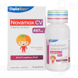 Novamox Cv Forte Tangy Orange Flavour Syrup 60ml